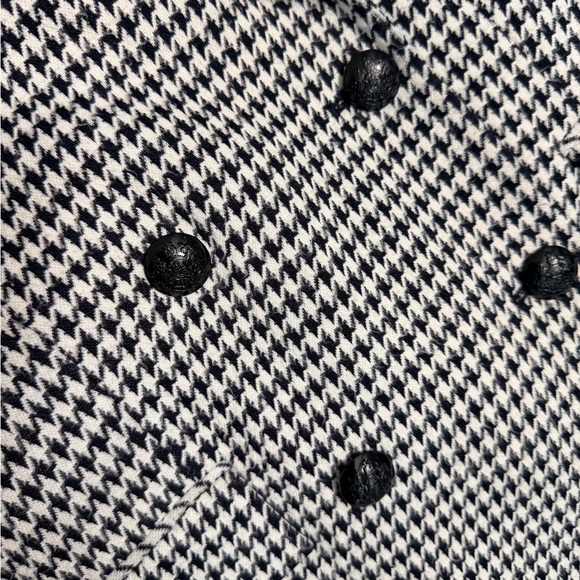 Ralph Lauren Black and White Houndstooth Double-Breasted Blazer sz 8 - Picture 6 of 7